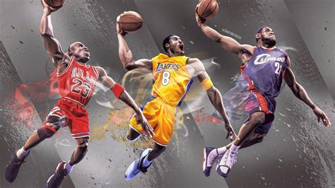 Jordan Kobe Lebron NBA 4K Wallpaper by skythlee on DeviantArt