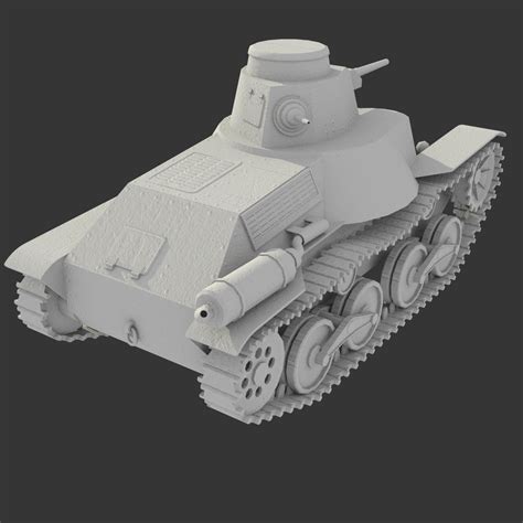 3D model Tank Type 95 Ha-Go VR / AR / low-poly OBJ 3DS FBX DAE SKP MXS - CGTrader.com