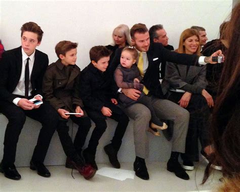 The Beckham Family On The Front Row: A Fashion Week Photo Album ...