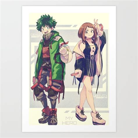 My Hero Academia Izuku Midoriya Deku Art Print by Laura J Frausto | Society6