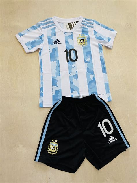 Messi 10 Argentina youth home soccer jersey set for kids | Etsy