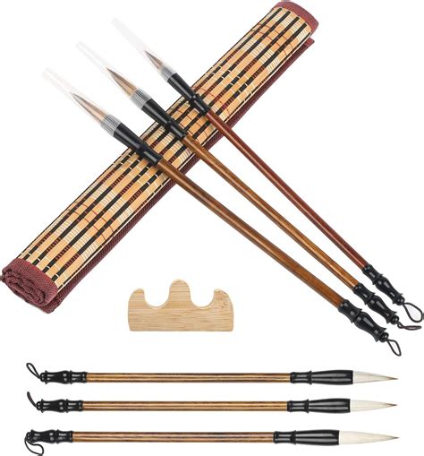 4 Pieces Of Chinese Calligraphy Brush Set For Writing Brushes For Beginners Of Sketching Artists ...