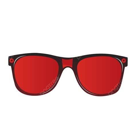 Red Sunglasses Clipart Transparent Background, Red Gradient Sunglasses Free Vector And Png, Red ...
