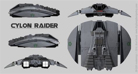 Cylon Raider Schematics by Ravendeviant | Battlestar galactica ship ...