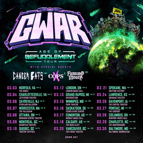 Announcing The Age Of Befuddlement Tour – GWAR