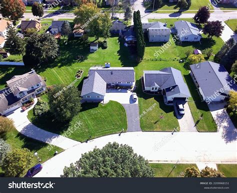 Aerial View Neighborhood Beaver Dam Wisconsin Stock Photo 2209968151 | Shutterstock