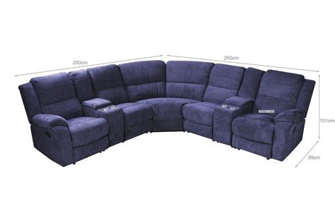 ALTO Sectional Modular Reclining Sofa (Cup Holders and Storage)