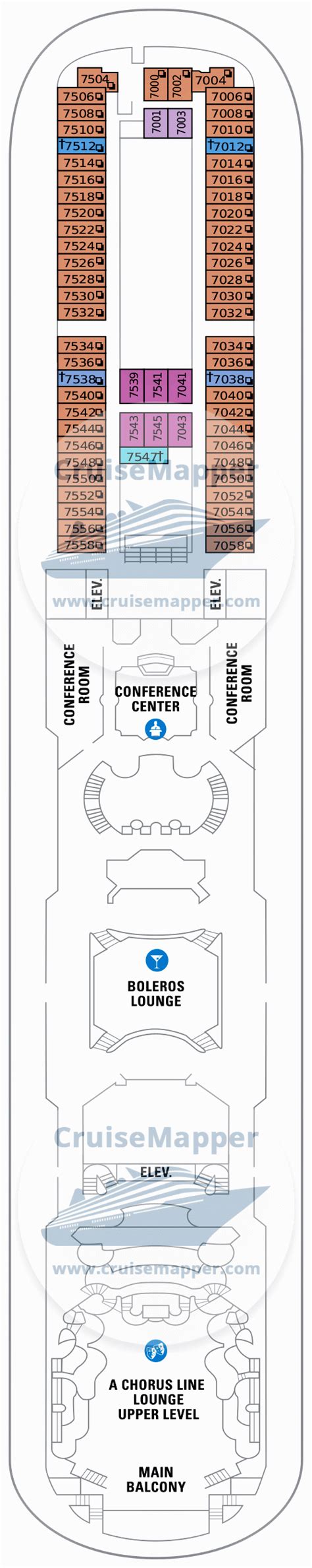 Majesty Of The Seas deck 7 plan | CruiseMapper