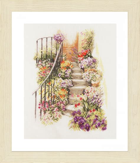 Lanarte Flower Stairs Cross Stitch Kit 5413480630455 | eBay