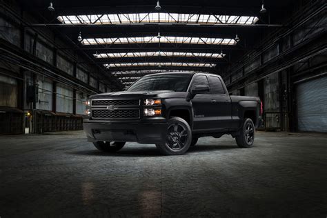 This Chevrolet Silverado Goes Dark with Black Rims - WheelHero