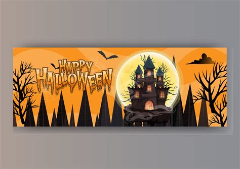 Modern Halloween Facebook Cover Banner Graphic by mdjahiduldesigner · Creative Fabrica