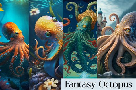 Fantasy Octopus Graphic by Alana Jordan · Creative Fabrica