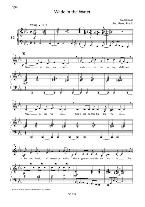 Wade in the Water Sheet Music | Bernd Frank | Piano & Vocal