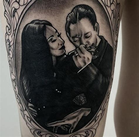 Morticia & Gomez Addams done by Dale at Underworld Tattoo in Salem NH ...