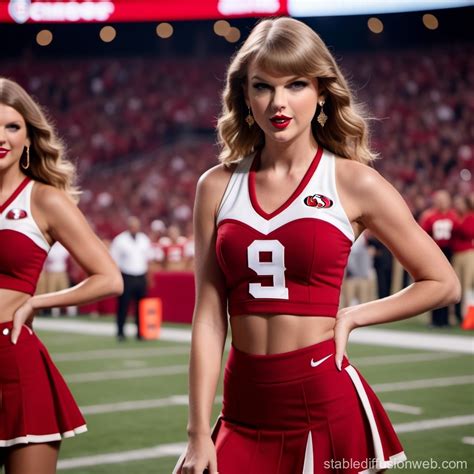 Taylor Swift's 49ers Cheerleader Outfit | Stable Diffusion Online