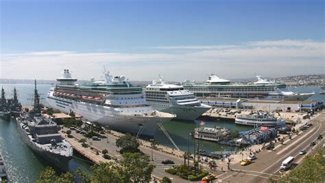 The San Diego Cruise Ship Terminal in downtown San Diego.