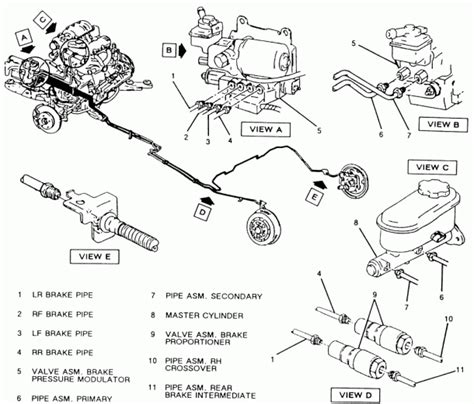 Ford Ranger Brake Line Diagram