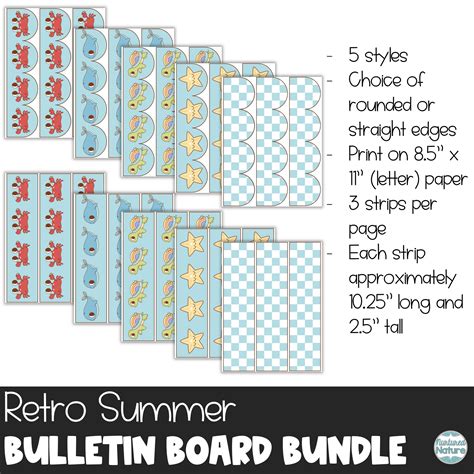 Ocean Animal Bulletin Board Bundle - Retro Classroom Decor - Printable ...