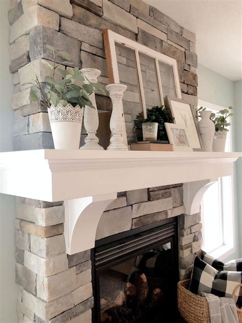 Awesome farmhouse fireplace mantel decorations 401 Farmhouse Fireplace Mantels, Farmhouse ...