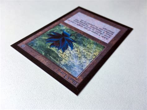 Magic the Gathering Black Lotus Card Replica Mono Artifact printed on ...