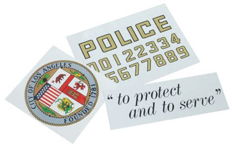 LAPD Police Sticker (For Car Door Set) – Rainbow8 Company