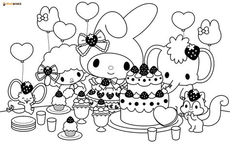 My Melody Coloring Pages - Printable Coloring Pages