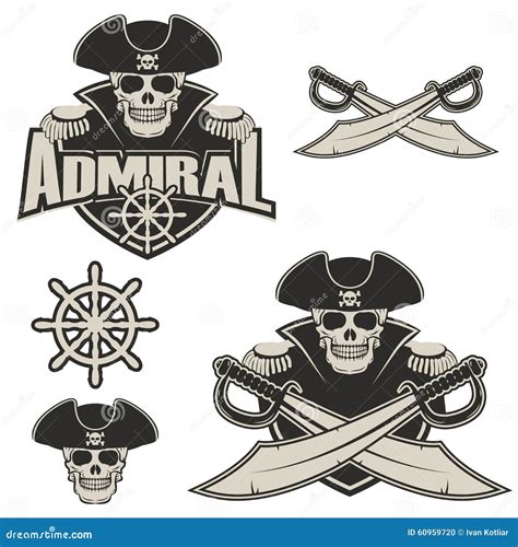 Admiral stock vector. Illustration of retro, jolly, calligraphy - 60959720