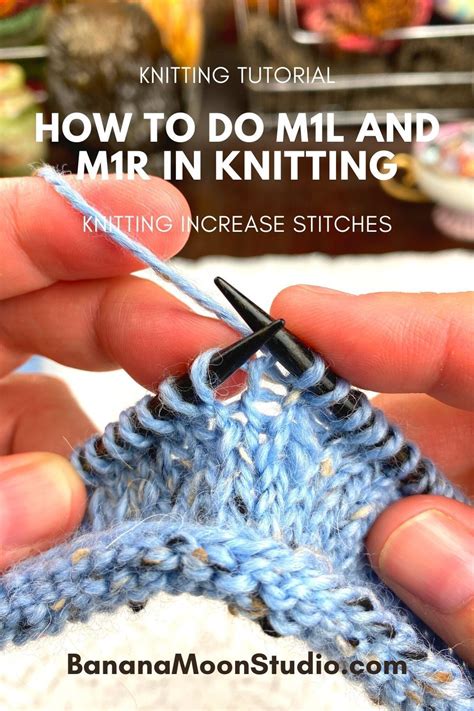 How to M1L and M1R in Knitting | Knitting tutorial, Easy knitting ...