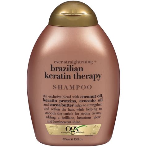 OGX Ever Straight Brazilian Keratin Therapy Shampoo, 13.00 fl oz