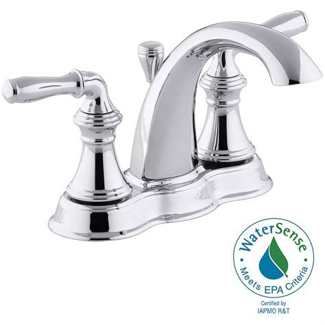 KOHLER Devonshire(R) centerset bathroom sink faucet with lever handles ...