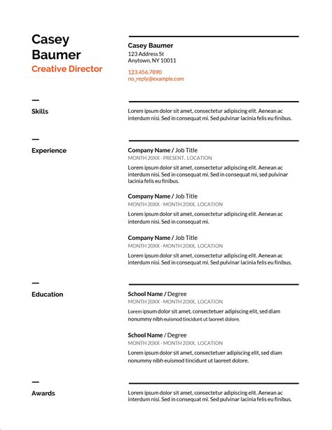 Resume Templates.com