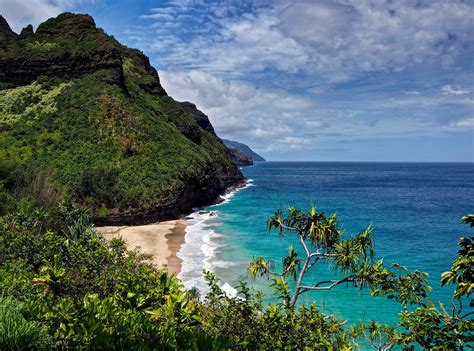 Hanakapiai Beach Na Pali Coast Kauai Hawaii Desktop Background ...