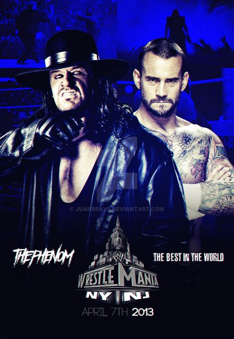 WWE Wrestlemania 29: The Undertaker Vs. CM Punk by JuanBrave on DeviantArt