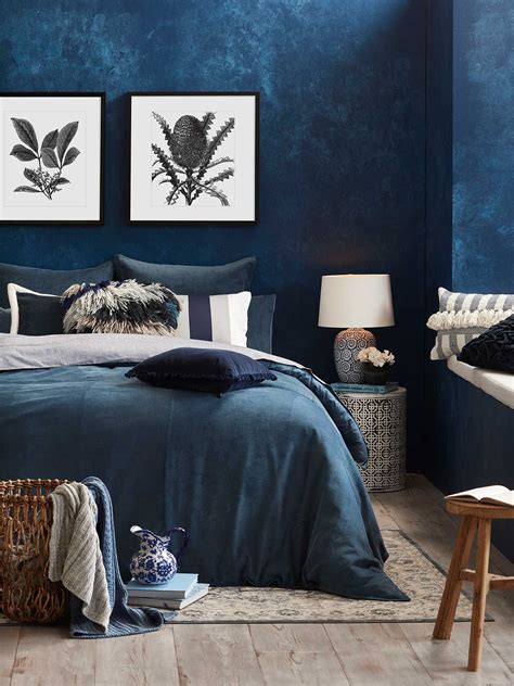 Wall Painting Ideas For Bedroom Blue - Home Design Ideas