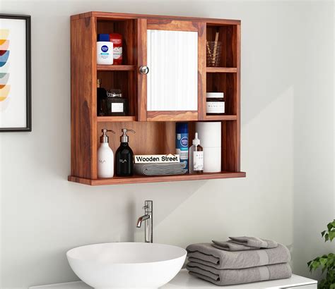 Buy Ewing Bathroom Cabinet (Honey Finish) Online in India at Best Price - Modern Bathroom ...