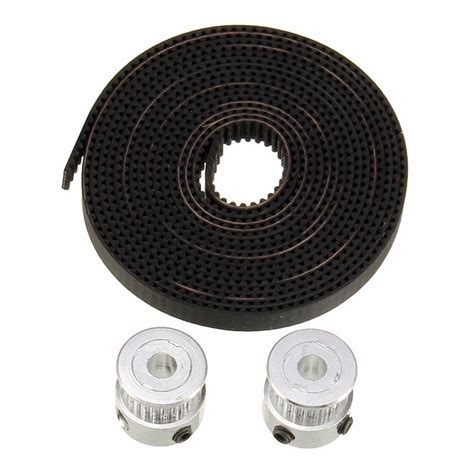 Buy 2 Meter GT2 Timing Belt + 2Pcs of GT2 pulley at Best Price