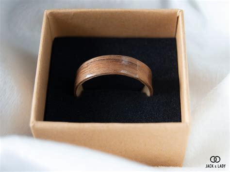 Wooden Rings for Men Mens Wooden Ring Handmade Walnut - Etsy