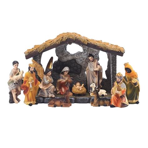 Christmas Nativity Manger Group Scene Decoration Gift Box Christmas ...