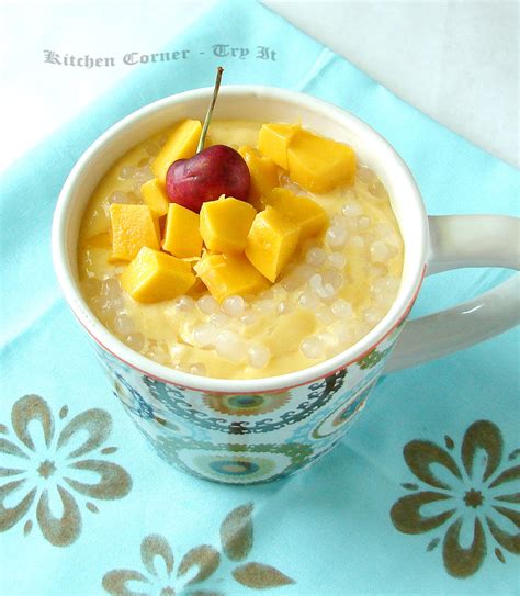 Mango Sago Pudding/Mango Tapioca Pearls Pudding