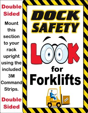 Safety Sign 3021 Dock Safety helps reduce worker incidents