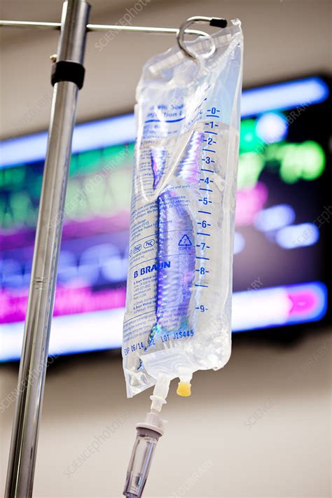 Intravenous (IV) Drip Bag - Stock Image - C022/1509 - Science Photo Library