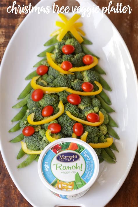 Christmas Tree Veggie Platter - Lil' Luna