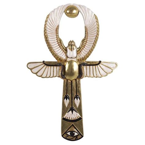 Design Toscano 33.5 in. x 22 in. Egyptian Amun-Re Ankh Wall Sculpture ...