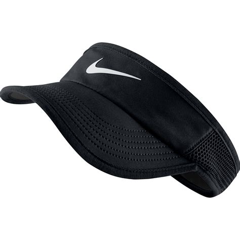 Nike Featherlight Visor - Black/White - Tennisnuts.com