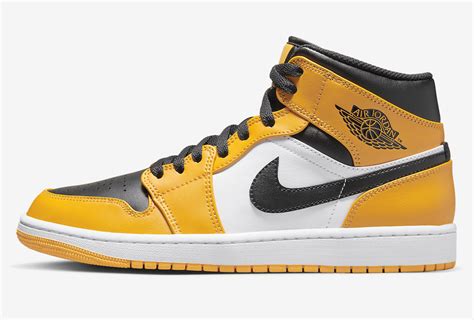 Air Jordan 1 Mid Yellow Black 554724-701 Release Date Info | SneakerFiles