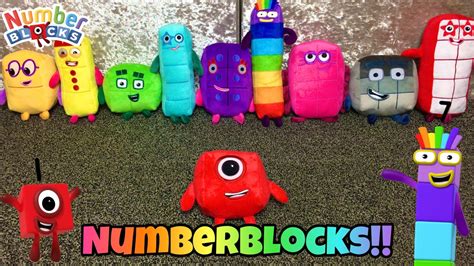 NUMBERBLOCKS Plushies! Numbers 1 to 10 - YouTube