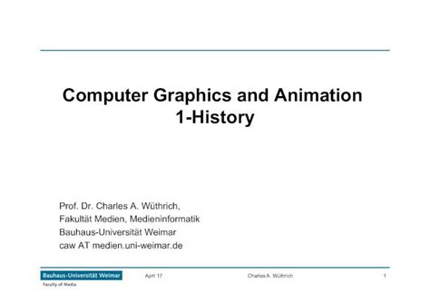 (PDF) Computer Graphics and Animation 1-History · PDF fileComputer ...