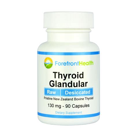 Raw Desiccated Thyroid (130 mg capsules) - Forefront Health