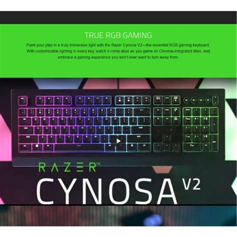 Buy Online Razer Cynosa V2 Chroma True Rgb Membrane Gaming Keyboard in ...