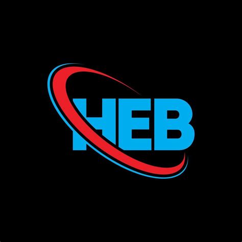 HEB logo. HEB letter. HEB letter logo design. Initials HEB logo linked ...